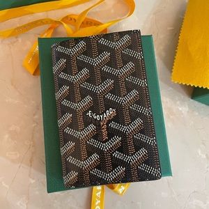 SOLD! GOYARD SAINT-PIERRE CARD HOLDER WALLET - Black Goyardine - 100% authentic